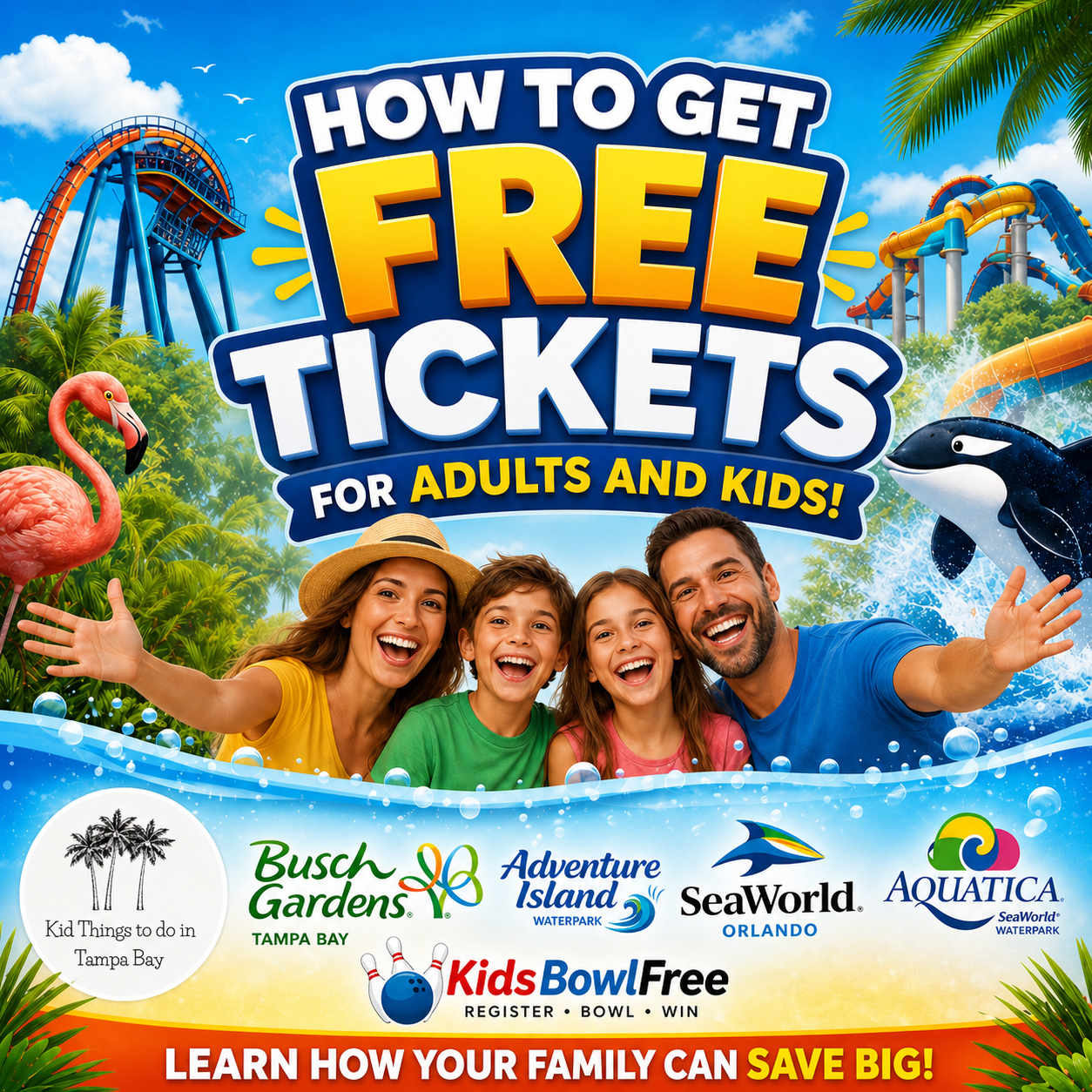 Free tickets for kids/adults in Florida 2026